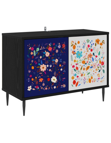 Mobile TV MAINZ 69 x 33 x 50,5 cm Rovere Nero