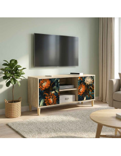 Mobile TV LOCHEM 102 x 33 x 50 cm Sonoma Legno ingegnerizzato