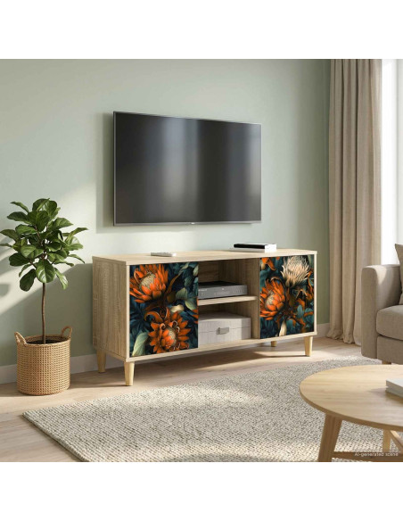 Mobile TV LOCHEM 102 x 33 x 50 cm Sonoma Legno ingegnerizzato