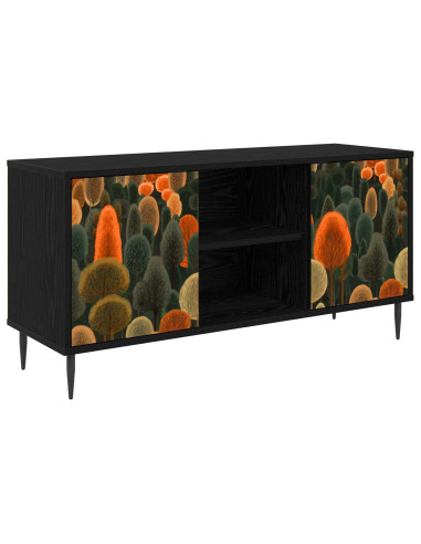 Mobile TV ZAANDAM 102 x 33 x 51 cm Rovere Nero