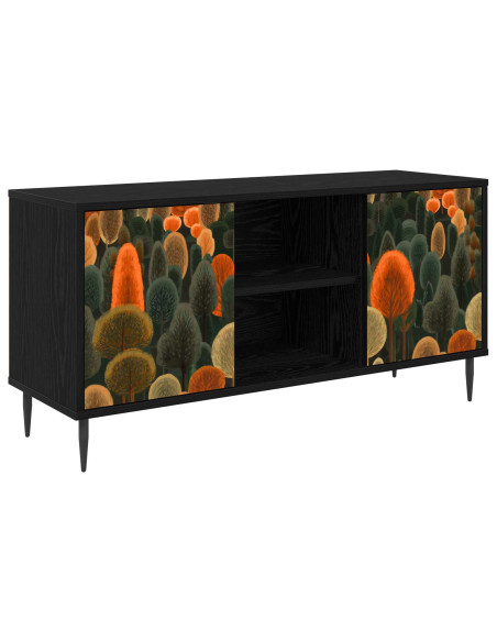Mobile TV ZAANDAM 102 x 33 x 51 cm Rovere Nero