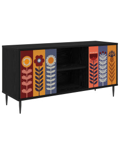 Mobile TV ESSEN 102 x 33 x 51 cm Rovere Nero