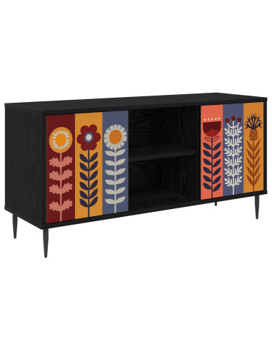 Mobile TV ESSEN 102 x 33 x 51 cm Rovere Nero