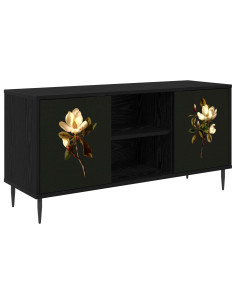 Mobile TV BREMEN 102 x 33 x 51 cm Rovere Nero
