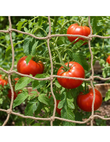 Rete di supporto per piante in juta Naturale 1 x 5 m