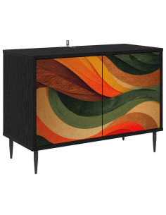 Mobile TV BONN 69 x 33 x 50,5 cm Rovere Nero