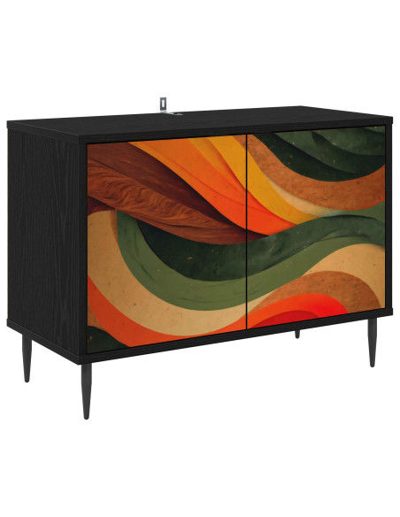 Mobile TV BONN 69 x 33 x 50,5 cm Rovere Nero