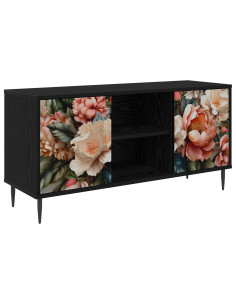 Mobile TV BORNE 102 x 33 x 51 cm Rovere Nero