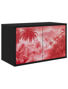 Mobile TV da Parete AACHEN 69 x 33 x 40 cm Rovere Nero