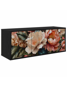Mobile TV da Parete BORNE 102 x 33 x 40 cm Rovere Nero