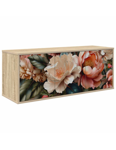 Mobile TV da Parete BORNE 102 x 33 x 40 cm Rovere Sonoma