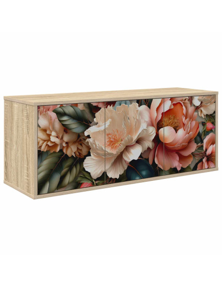 Mobile TV da Parete BORNE 102 x 33 x 40 cm Rovere Sonoma