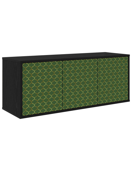 Mobile TV da Parete GELEEN 102 x 33 x 40 cm Rovere Nero