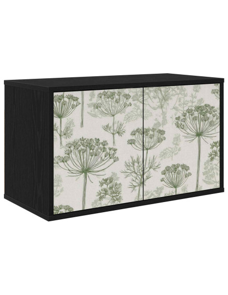 Mobile TV da Parete GOTHA 69 x 33 x 40 cm Rovere Nero
