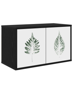 Mobile TV da Parete HANAU 69 x 33 x 40 cm Rovere Nero