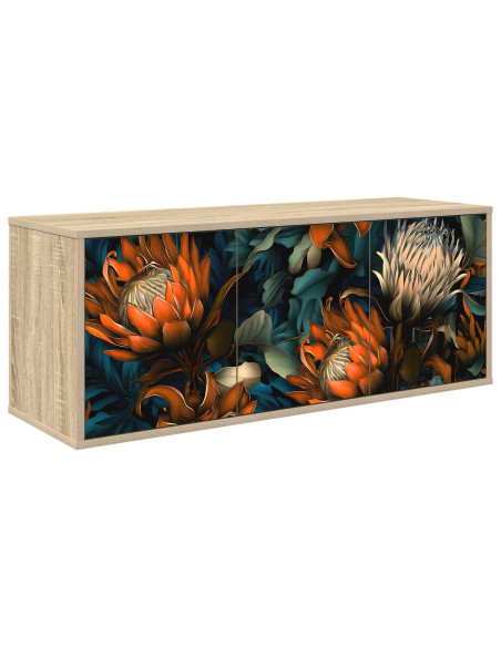 Mobile TV da Parete LOCHEM 102 x 33 x 40 cm Rovere Sonoma