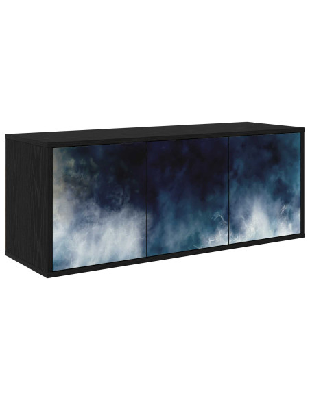 Mobile TV da Parete RAALTE 102 x 33 x 40 cm Rovere Nero