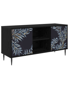 Mobile TV DOKKUM 102 x 33 x 51 cm Rovere Nero