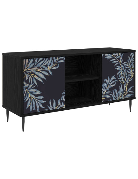 Mobile TV DOKKUM 102 x 33 x 51 cm Rovere Nero