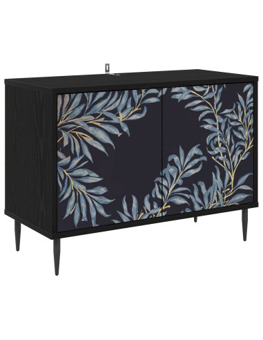Mobile TV DOKKUM 69 x 33 x 50,5 cm Rovere Nero
