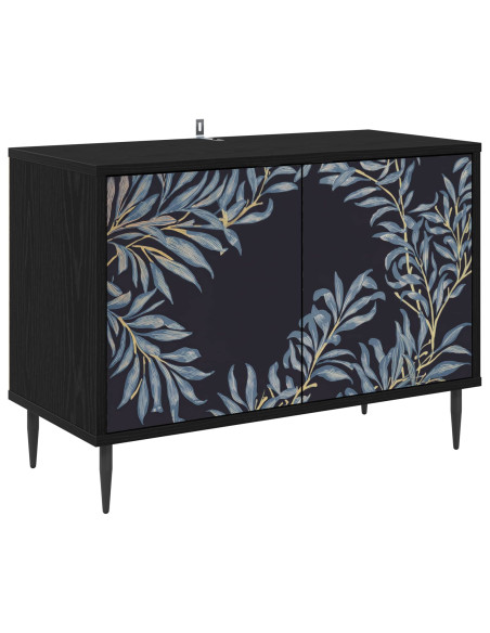 Mobile TV DOKKUM 69 x 33 x 50,5 cm Rovere Nero
