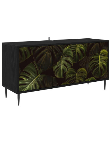 Mobile TV ELBURG 102 x 33 x 51 cm Rovere Nero