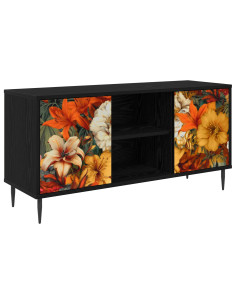 Mobile TV GENNEP 102 x 33 x 51 cm Rovere Nero