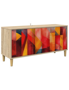 Mobile TV HEESCH 102 x 33 x 50 cm Sonoma Legno ingegnerizzato