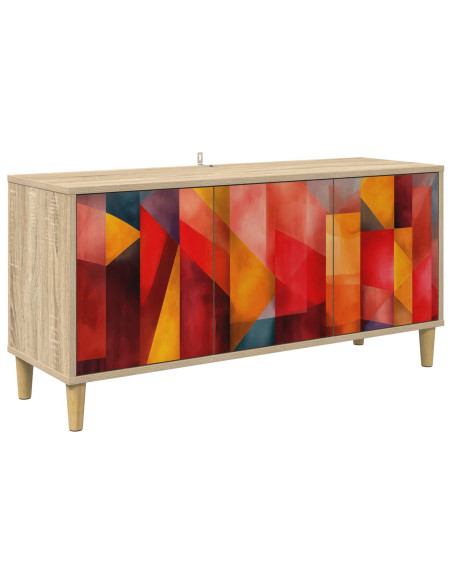 Mobile TV HEESCH 102 x 33 x 50 cm Sonoma Legno ingegnerizzato