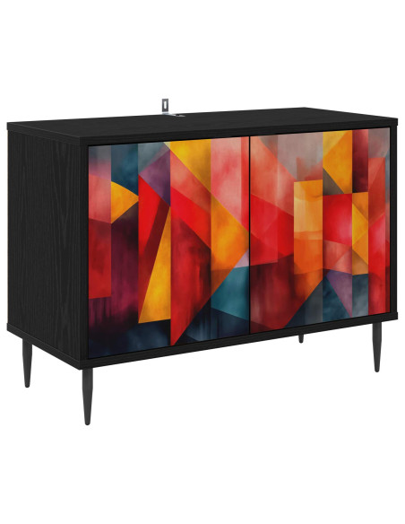 Mobile TV HEESCH 69 x 33 x 50,5 cm Rovere Nero