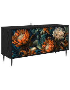Mobile TV LOCHEM 102 x 33 x 51 cm Rovere Nero