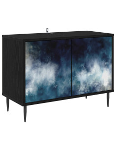 Mobile TV RAALTE 69 x 33 x 50,5 cm Rovere Nero