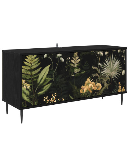 Mobile TV RHENEN 102 x 33 x 51 cm Rovere Nero