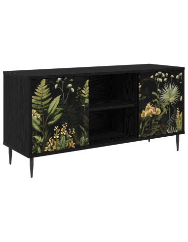 Mobile TV RHENEN 102 x 33 x 51 cm Rovere Nero