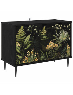 Mobile TV RHENEN 69 x 33 x 50,5 cm Rovere Nero