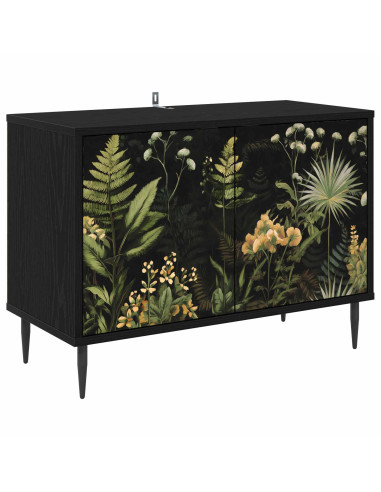 Mobile TV RHENEN 69 x 33 x 50,5 cm Rovere Nero