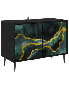 Mobile TV WIJHE 69 x 33 x 50,5 cm Rovere Nero