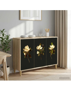 Credenza BREMEN Sonoma 102 x 33 x 75 cm Legno ingegnerizzato