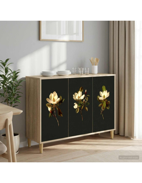 Credenza BREMEN Sonoma 102 x 33 x 75 cm Legno ingegnerizzato