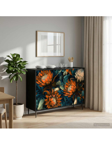 Credenza LOCHEM Rovere Nero 102 x 33 x 76 cm