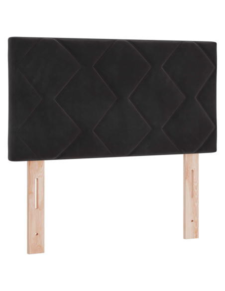 Letto Ottomano con Materasso e LED Nero 80 x 200 cm Velluto