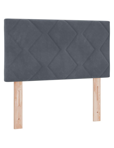 Letto Ottomano con Materasso e LED Grigio Scuro 80 x 200 cm