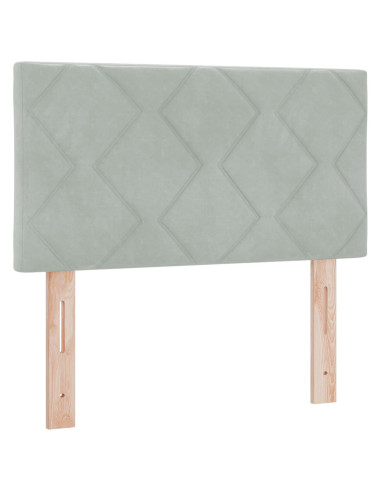 Letto Ottomano con Materasso e LED Grigio Chiaro 80 x 200 cm