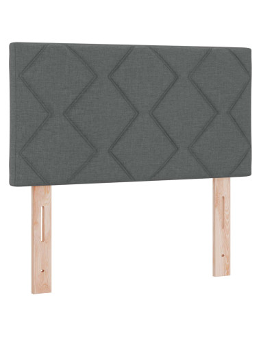 Letto Ottomano con Materasso e LED Grigio Scuro 80 x 200 cm