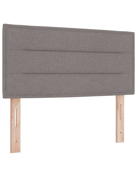 Letto box spring con materasso Tortora 80 x 200 cm Tessuto