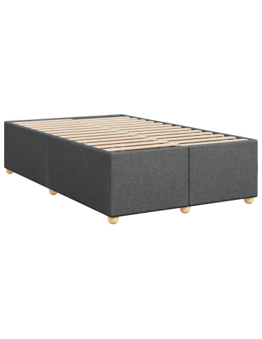Letto box spring con materasso Grigio Scuro 120 x 200 cm