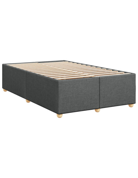 Letto box spring con materasso Grigio Scuro 120 x 200 cm