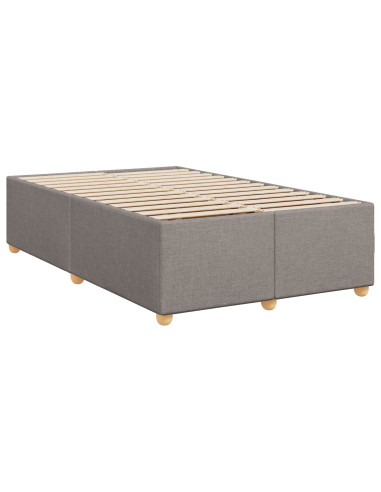 Letto box spring con materasso Tortora 120 x 200 cm Tessuto