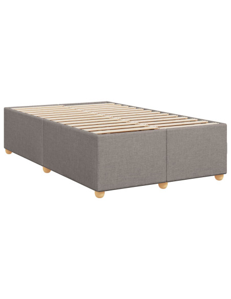 Letto box spring con materasso Tortora 120 x 200 cm Tessuto
