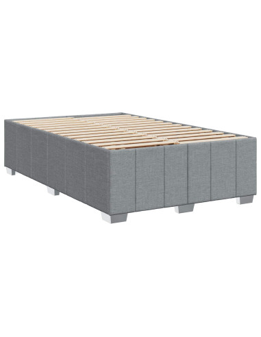 Letto box spring con materasso Grigio Chiaro 120 x 200 cm